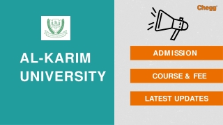 Al-Karim University - [AU], Katihar