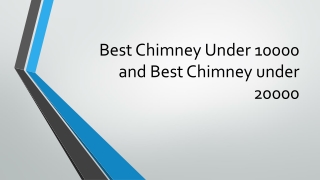 best chimney under 10000 and best chimney under 20000