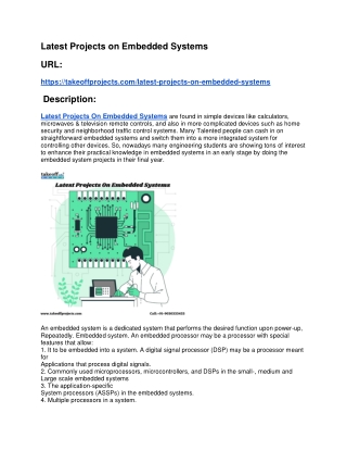 Latest Projects on Embedded Systems-converted