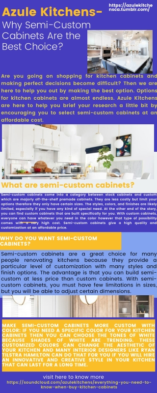 Azule Kitchens - Why Semi-Custom Cabinets Are the Best Choice