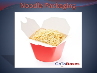 Noodle Packaging