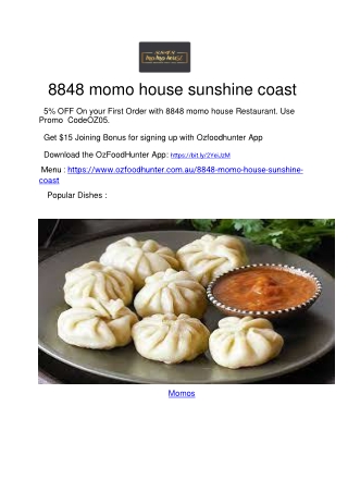 5% Off - 8848 momo house sunshine coast Nepalese Menu Mooloolaba, QLD