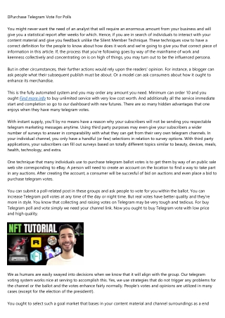 A Productive Rant About Buy Telegram Votes