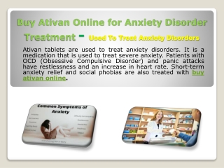 Buy Ativan Online for Anxiety Disorder Treatment - (1)