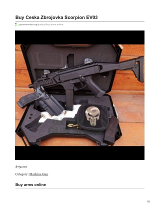 Ceska Zbrojovka Scorpion EV03