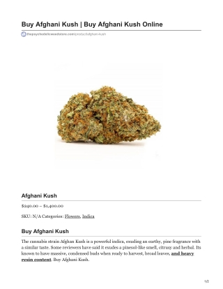 Afghani Kush