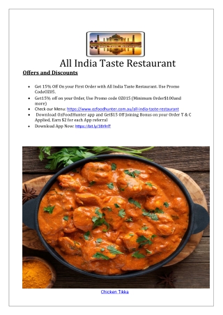 All India Taste Restaurant Coolangatta, QLD - 15% Off