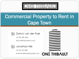 Commercial Property to Rent in Cape Town
