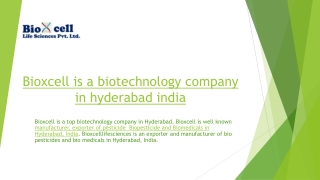 manufacturer, exporter of pesticide  Biopesticide and Biomedicals in Hyderabad