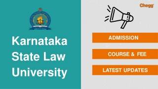 Karnataka State Law University - [KSLU], Hubli