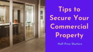 Tips to secure your commercial property