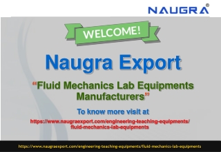 Fluid Mechanics Lab Equipments Manufacturers