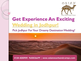 Get Experience An Exciting Wedding in Jodhpur!