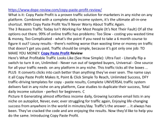 Copy Paste Profit Review