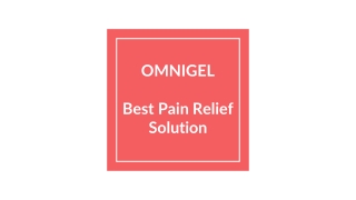 Buy the Best Pain Recovery Gel in India - Omnigel