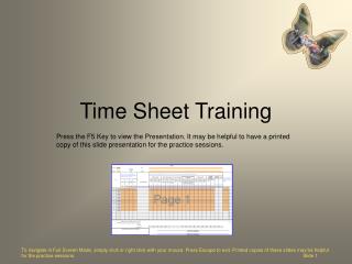 Time Sheet Training
