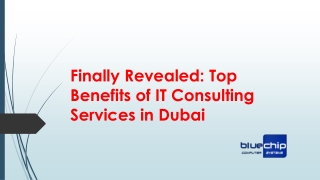 Finally Revealed: Top Benefits of IT Consulting Services in Dubai