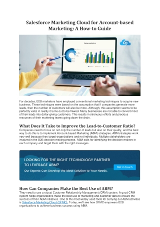 Salesforce Marketing Cloud: Ensuring High Data Visibility (Case Study) 