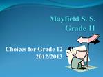 Mayfield S. S. Grade 11
