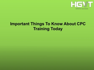 Important Things To Know About CPC Training Today