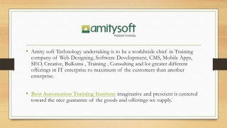 Best Automation Training Institute