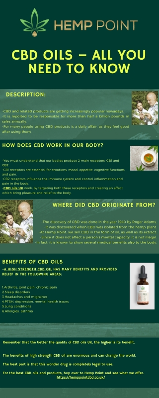 CBD oils – all you need to know