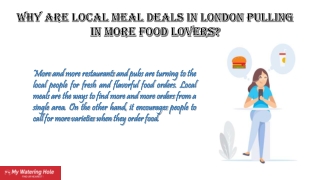 local meal deals in London