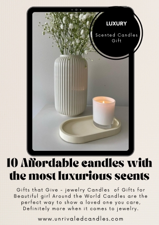 10 Affordable candles with the most luxurious scents