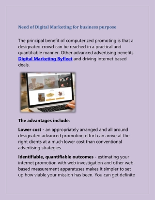 Contact for Digital Marketing in Byfleet