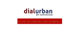 Get the best full-time Jobs in Odisha