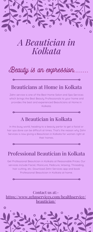 A Beautician in Kolkata