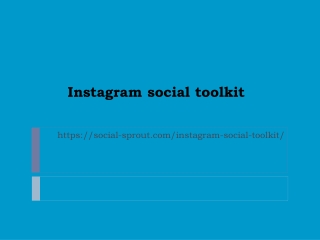 Instagram toolkit