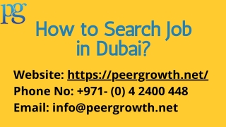 How to Search Job in Dubai?