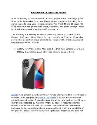 Best iPhone 13 cases and covers