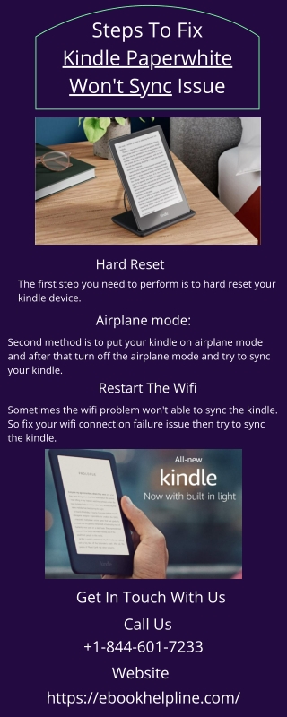 Best Steps To Fix Kindle Paperwhite Not Syncing Issue