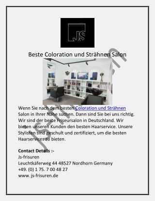 Beste Coloration und Strähnen Salon