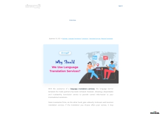 Why Should We Use Language Translation Services