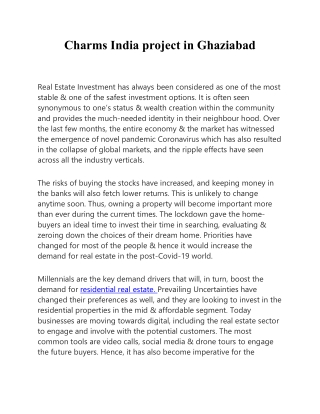Charms India project in Ghaziabad