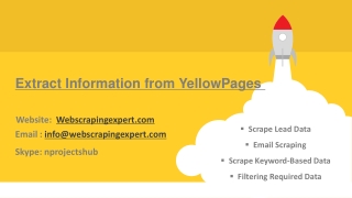Extract Information from YellowPages 