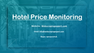 Hotel Price Monitoring