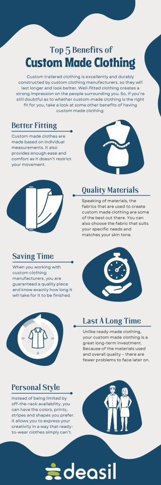 Top 5 Benefits of Custom Made Clothing