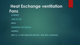 Make Your Home Healthier by Fresh Air with Heat Exchange Ventilation Fans