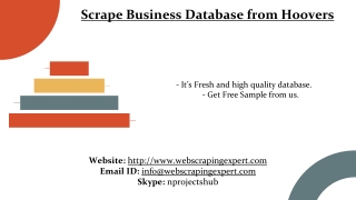 Scrape Business Database from Hoovers