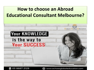 Education Consultants Melbourne