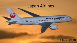 Japan Airlines Flight Booking |1-844-414-9223| Flight Reservation