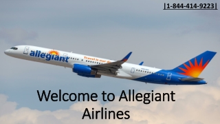 Allegiant Airlines Flight booking |1-844-414-9223| Flight Reservation