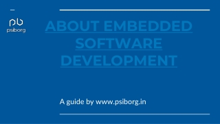 ABOUT EMBEDDED SOFTWARE DEVELOPMENT