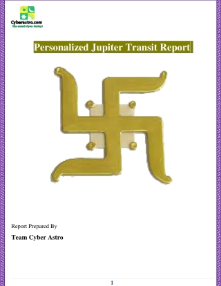 Jupiter Transit Report