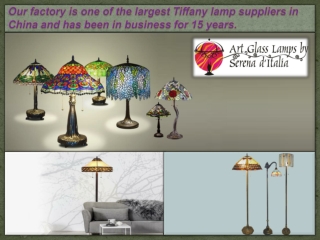 Our factory is one of the largest Tiffany lamp suppliers in China and has been in business for 15 years.