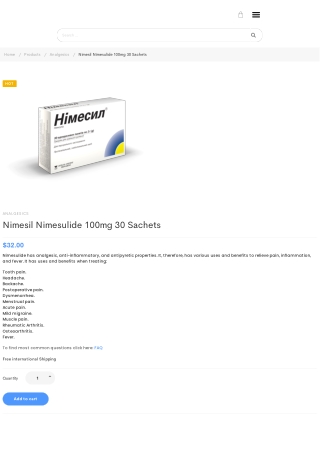 Nimesil Nimesulide 100mg 30 Sachets